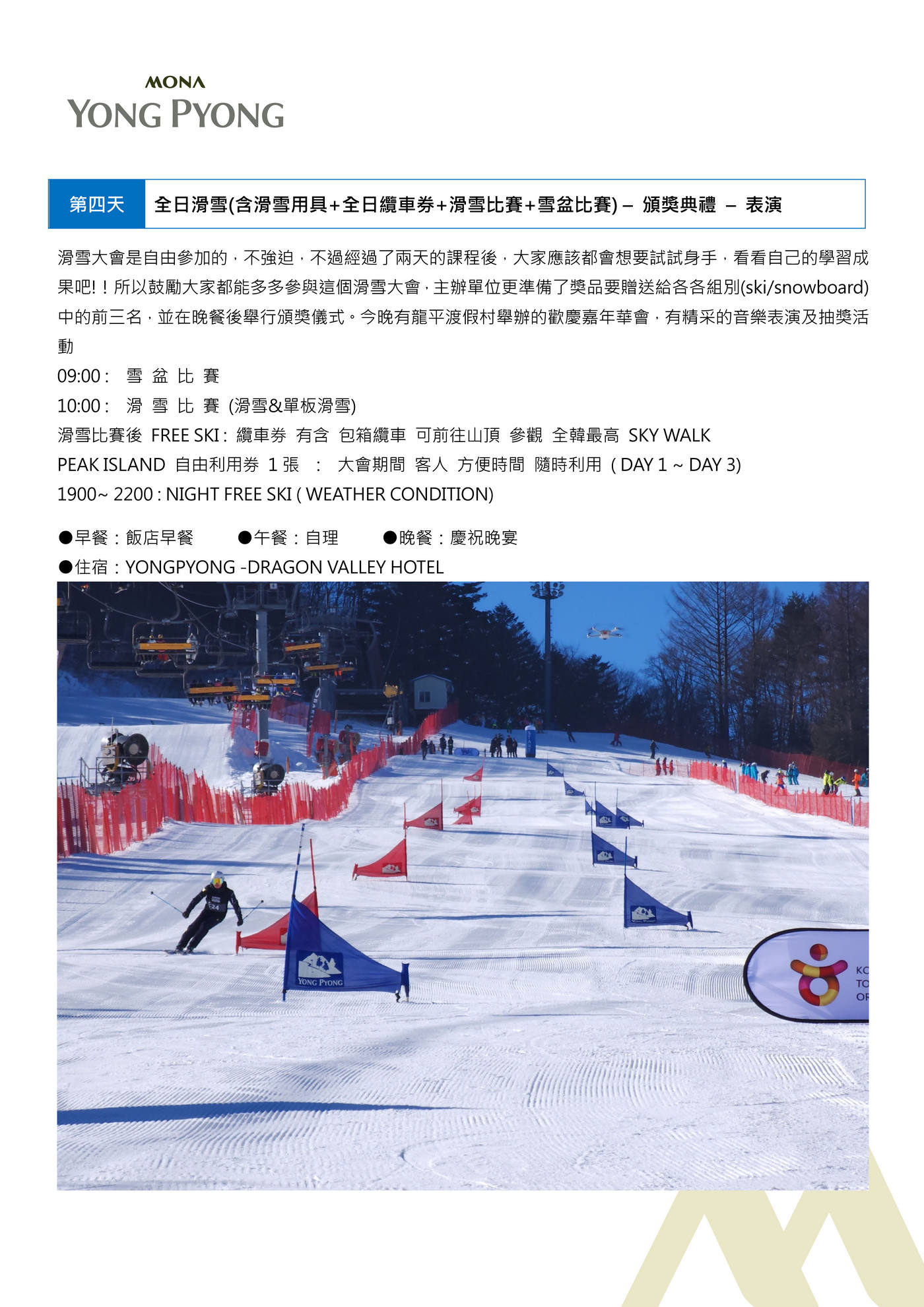 FUN SKI韓國滑雪祭海報